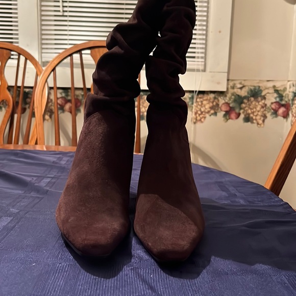 NWT No Box Talbots Brown Suede Boots Size 7.5 - Picture 14 of 16